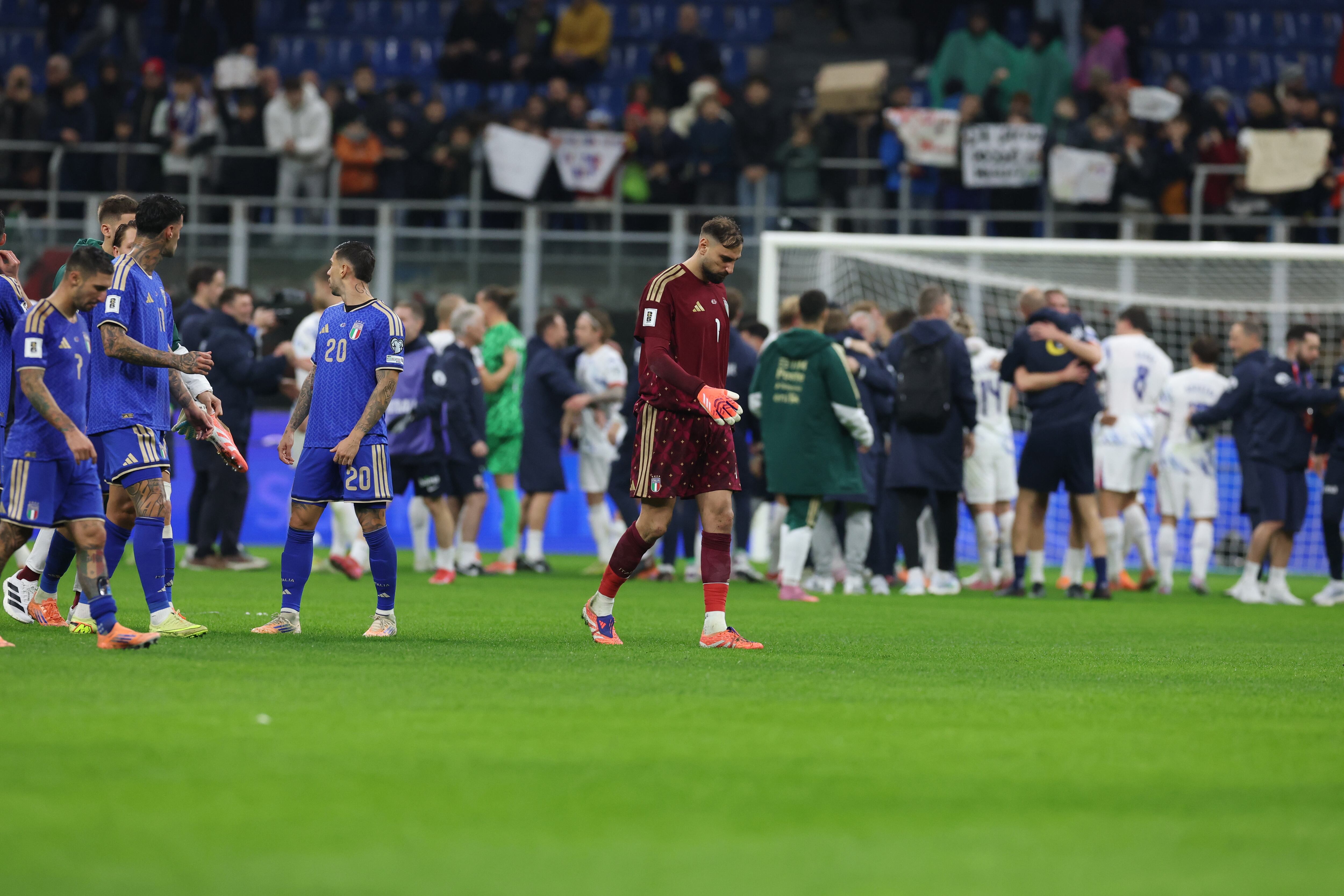 Italia llega al Repechaje tras ser goleado 1-4 en condición de local. (Photo by Claudio Villa - FIGC/FIGC via Getty Images)