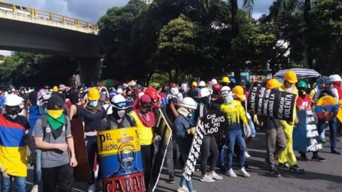 Libres presuntos integrantes de la primera línea en Bucaramanga