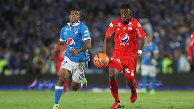 Millonarios- América de Cali. Foto: Colprensa