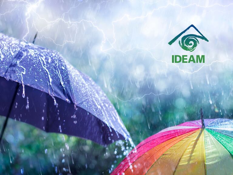 Este fin de semana lloverá duro en estos departamentos de Colombia, según informe del IDEAM. Imagen de fondo tomada de Canva