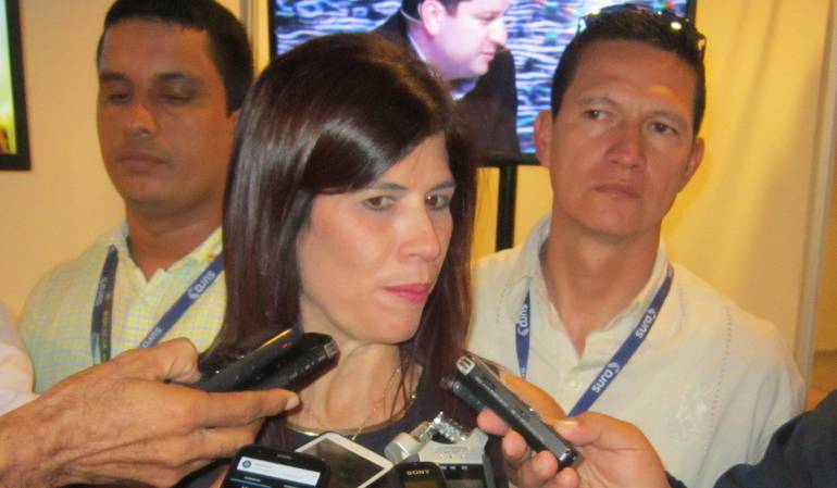 Ministra de Transporte, Natalia Abello.