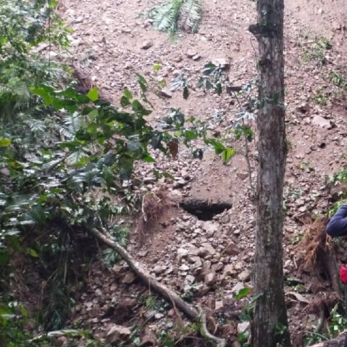 Montaña se desplomó en Floridablanca