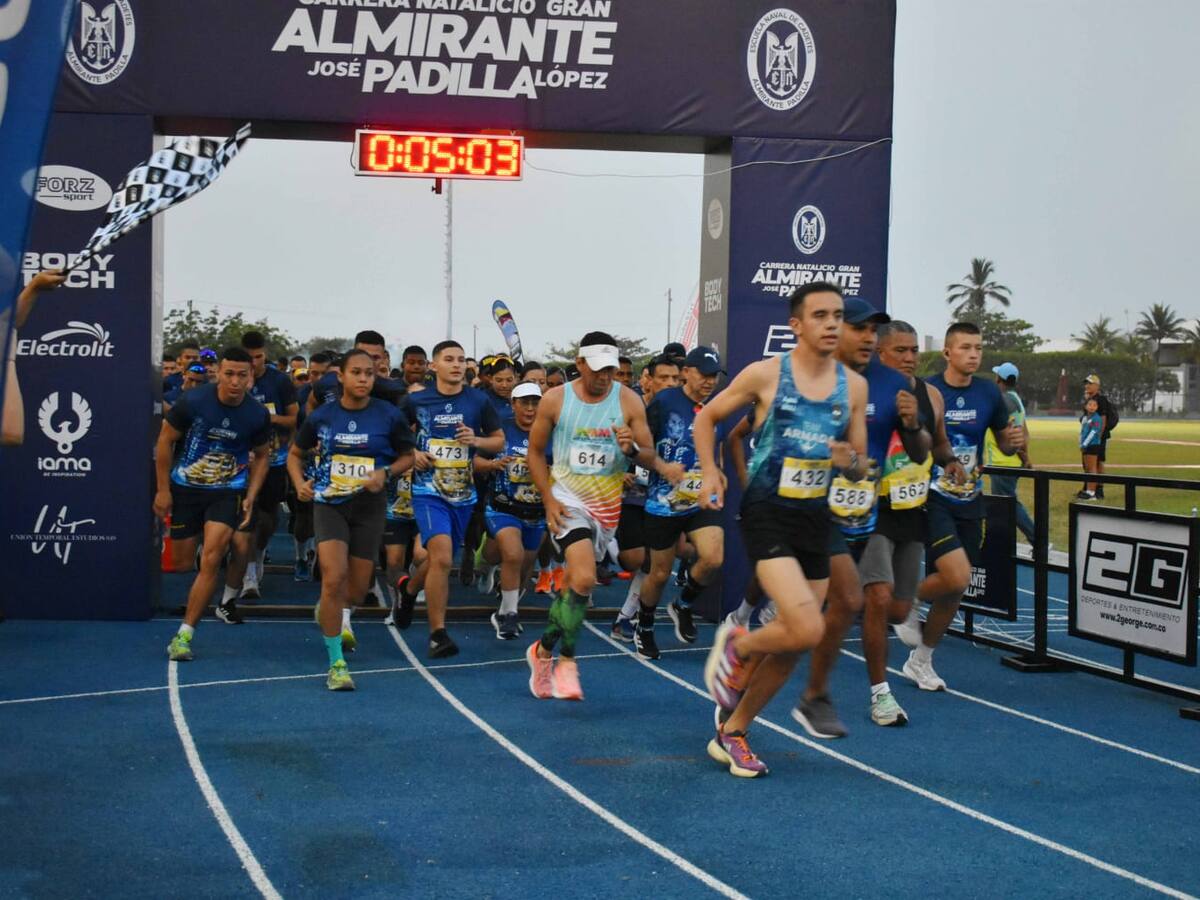 En Cartagena carrera deportiva conmemoró natalicio del prócer Almirante Padilla