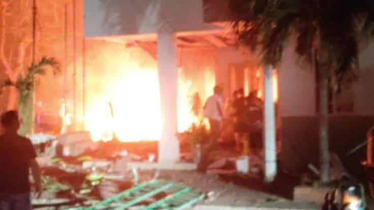 Policía atribuye a frentes del ELN atentado con carro bomba contra estación en Los Patios