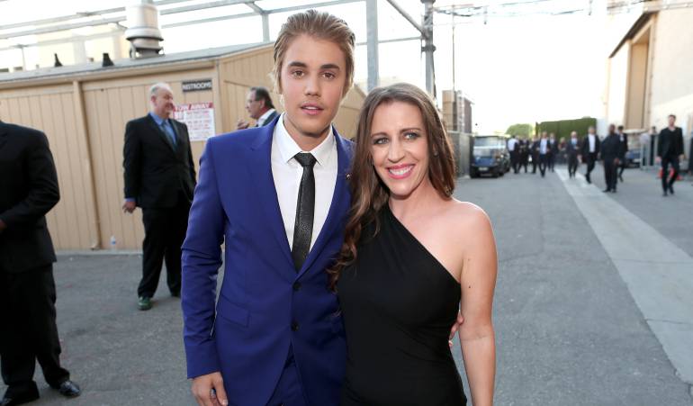 Justin Bieber y su mamá