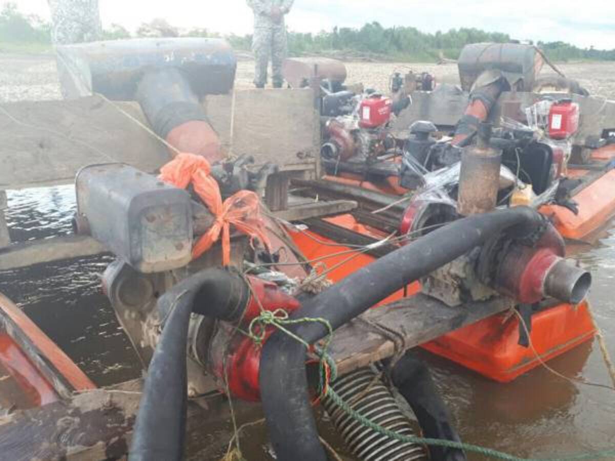 Golpe de la Fuerza Pública a la minería ilegal en Caquetá