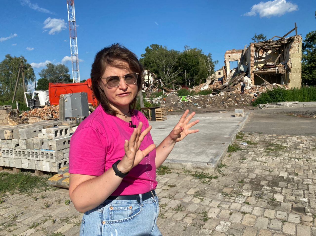 Oleksandra Romantsova, directora de la Organización de los Derechos por la Libertad, habló con La W desde las afueras de Kiev. Foto: Catalina Gómez Ángel
