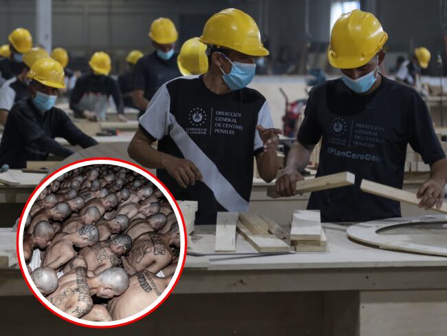 El gobierno de Nayib Bukele comenzó a capacitar presos ‘no peligrosos’ para que trabajen en la reconstrucción de lugares destruidos por el cambio climático.
(Foto: Caracol Radio / Getty )