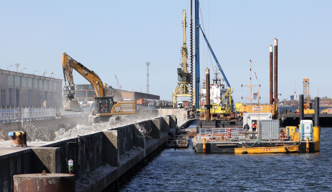 Construcción de un nuevo puerto en Alemania 