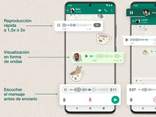 WhatsApp presentó novedades en los mensajes de voz