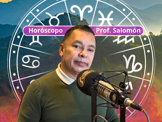 Él es el profesor Salomón, experto en la lectura del Horóscopo y el Tarot (Crédito: Profesor Salomón - Youtube) // De fondo: Imagen ilustrativa del horóscopo (crédito: Getty Images).
