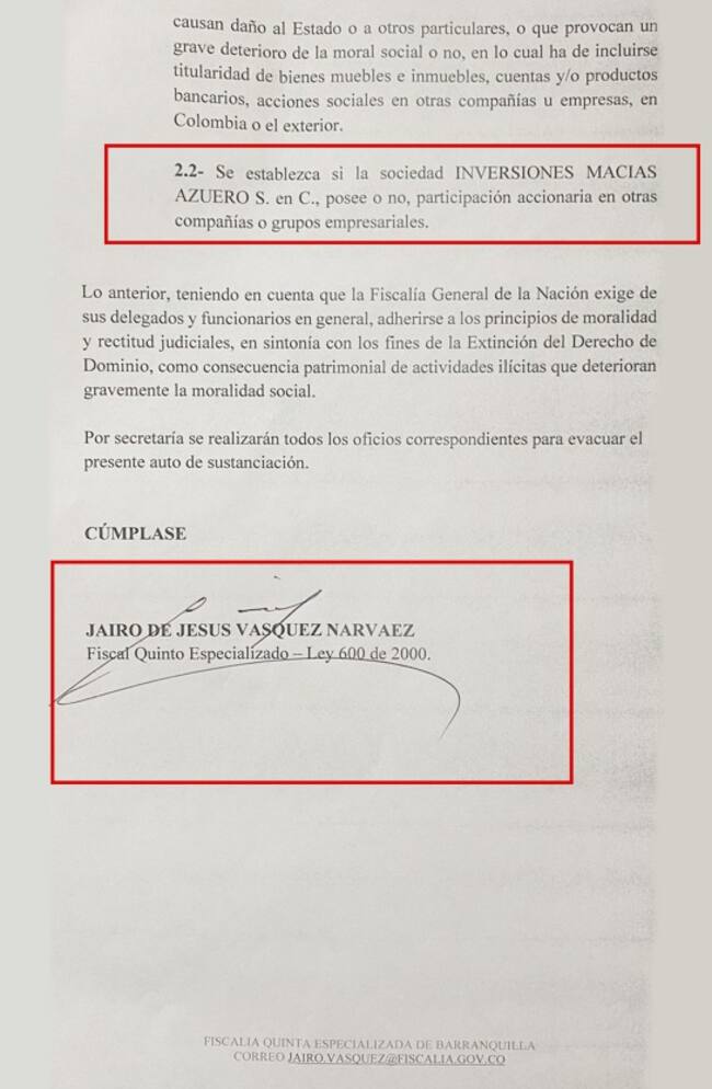 Compulsa de copias de la Fiscalía
