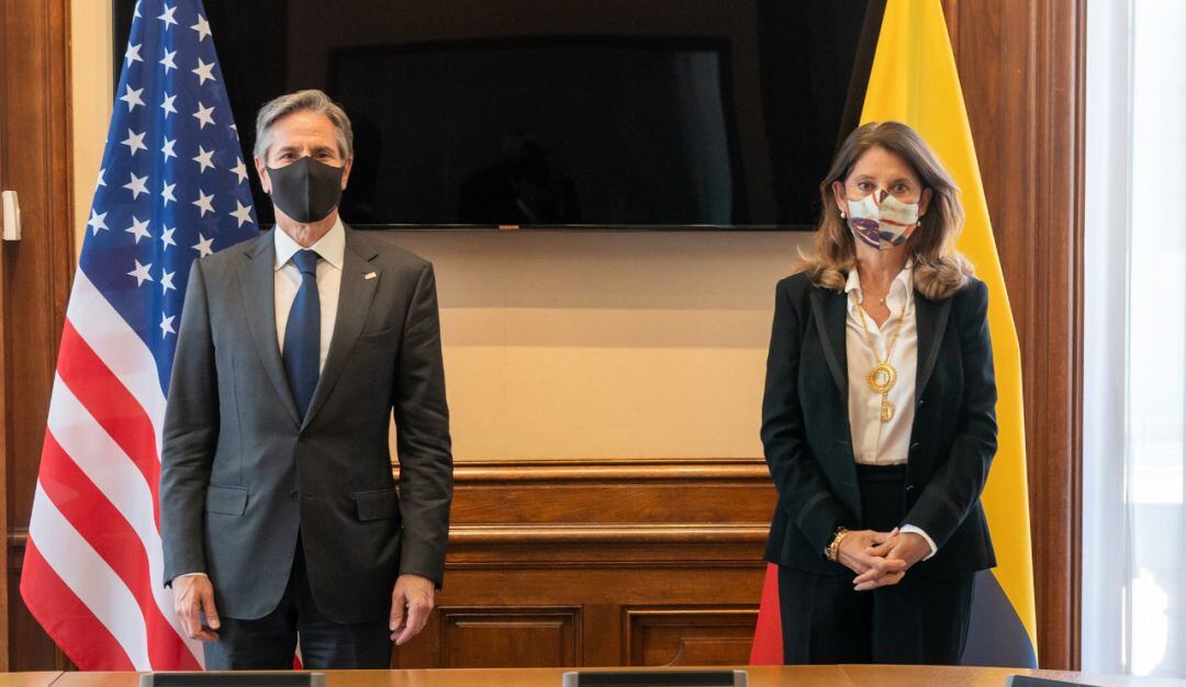 Anthony Blinken y Marta Lucia Ramirez.