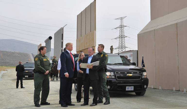 Donald Trump en frontera con México _EE.UU.