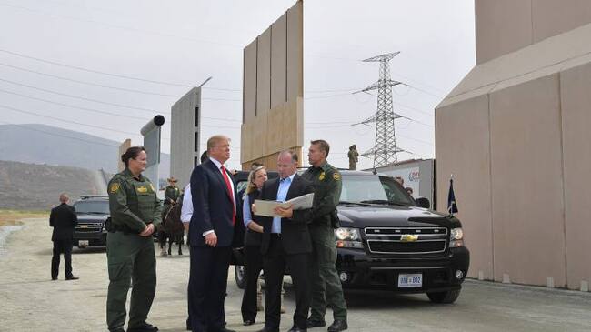 Donald Trump en frontera con México _EE.UU.