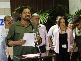 Delegación de las Farc en La Habana. Foto: EFE