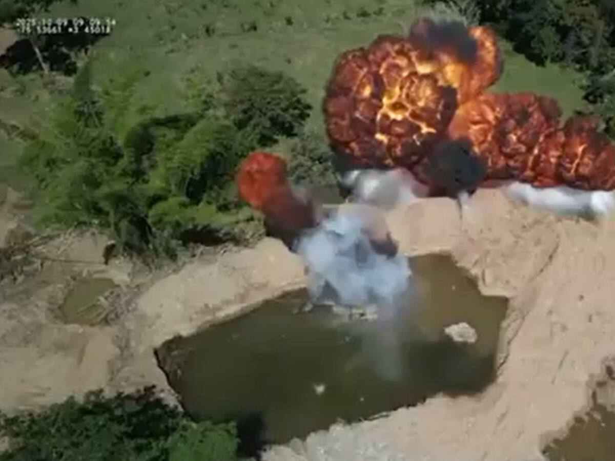 Destruyen maquinaria del Frente ‘Ismael Ruiz’ dedicada a la extracción de oro en el Tolima