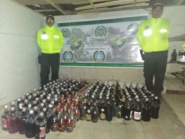 Incautaron más de 240 botellas de licor adulterado en Sogamoso, Boyacá