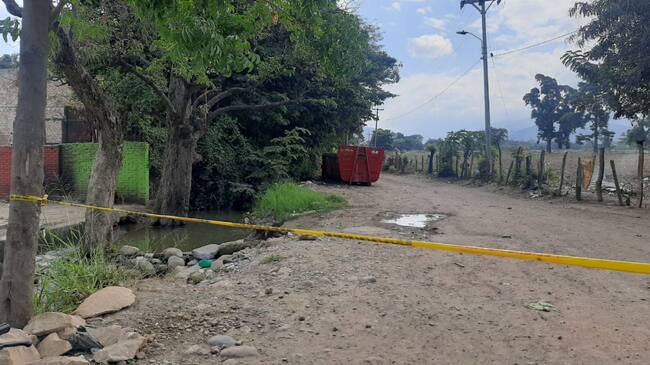 Lugar donde fue encontrado el cuerpo