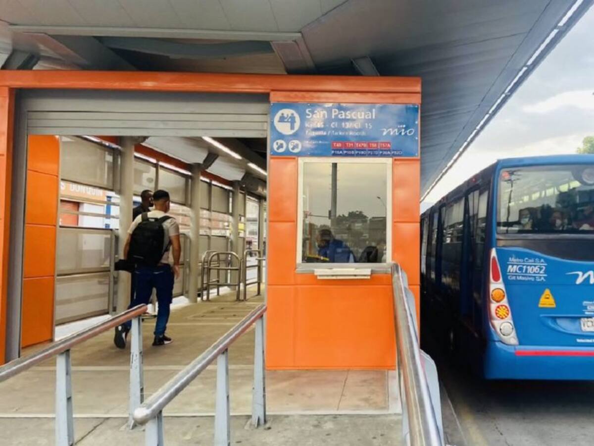 Se activa el servicio del MIO en la estación San Pascual