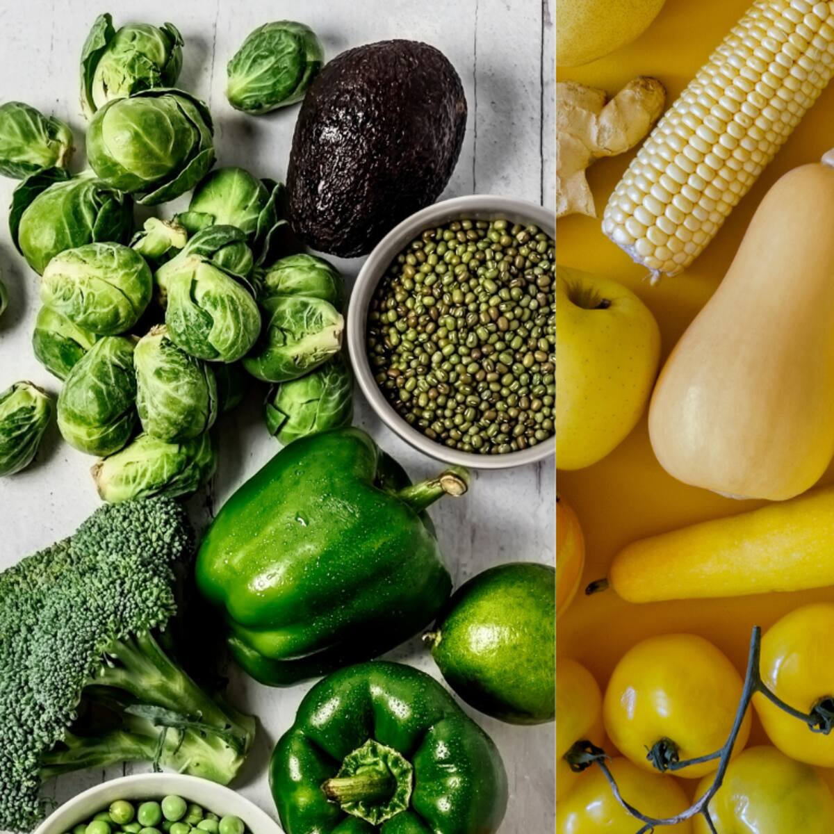 Cuáles frutas y verduras tienen más nutrientes según expertos ¿las verdes o las amarillas?