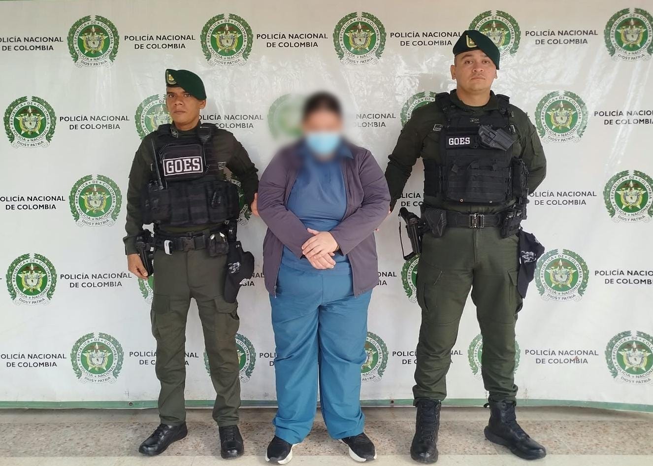 Capturada en cumplimiento de una orden judicial por diferentes delitos contra menores de edad. Foto MENEV 