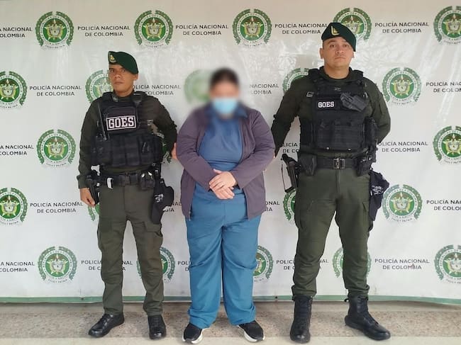 Capturada en cumplimiento de una orden judicial por diferentes delitos contra menores de edad. Foto MENEV