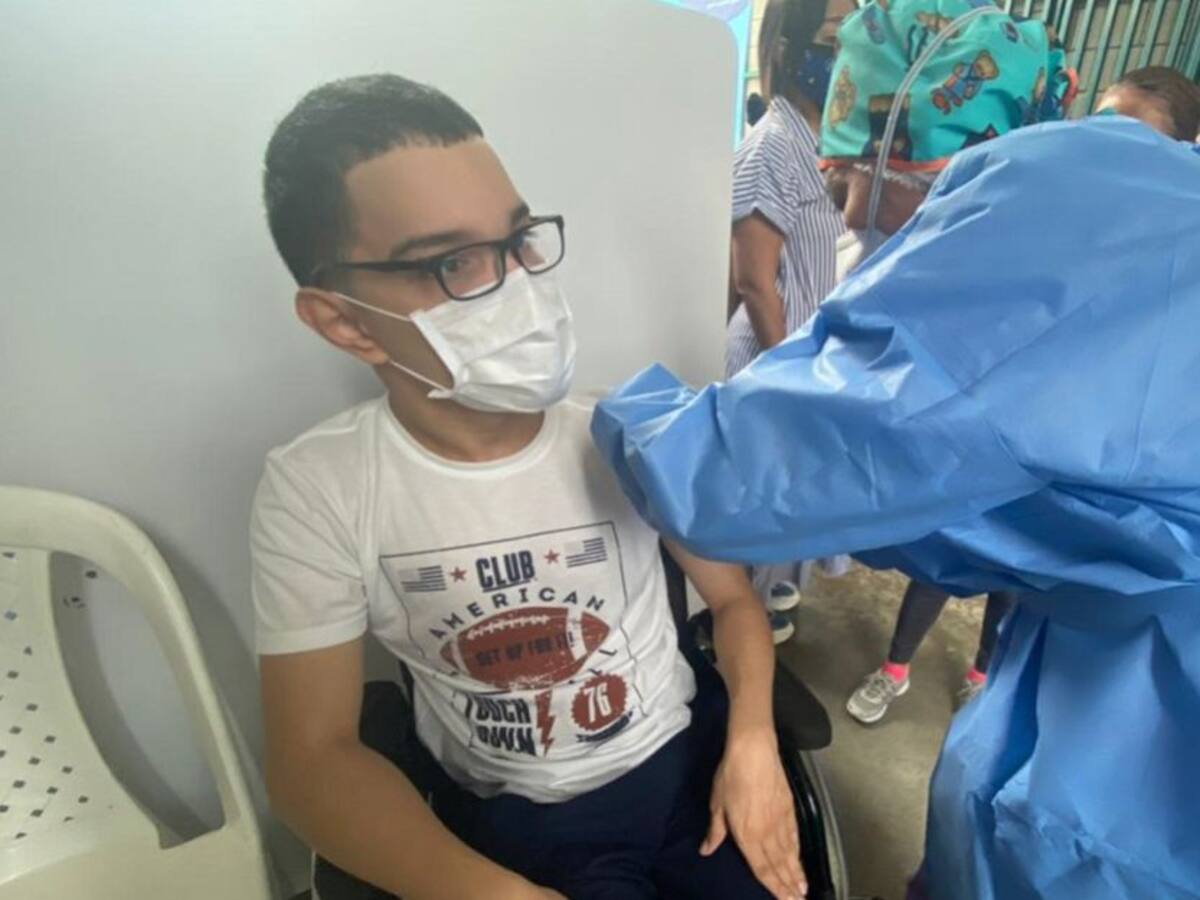Habilitado en Montería punto de vacunación para personas con discapacidad