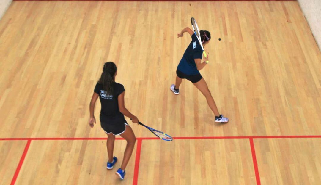 En el complejo de raquetas