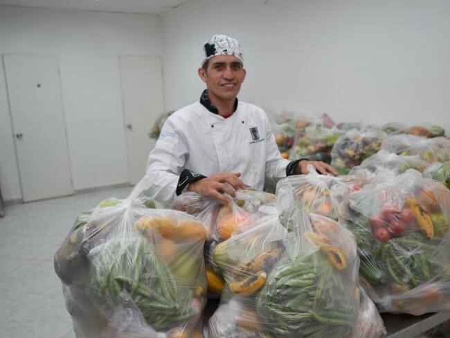 Paquetes fruver. Cortesía: Alcaldía de Medellín.