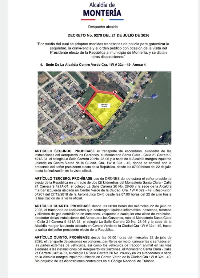 Decreto por empalme presidencial.