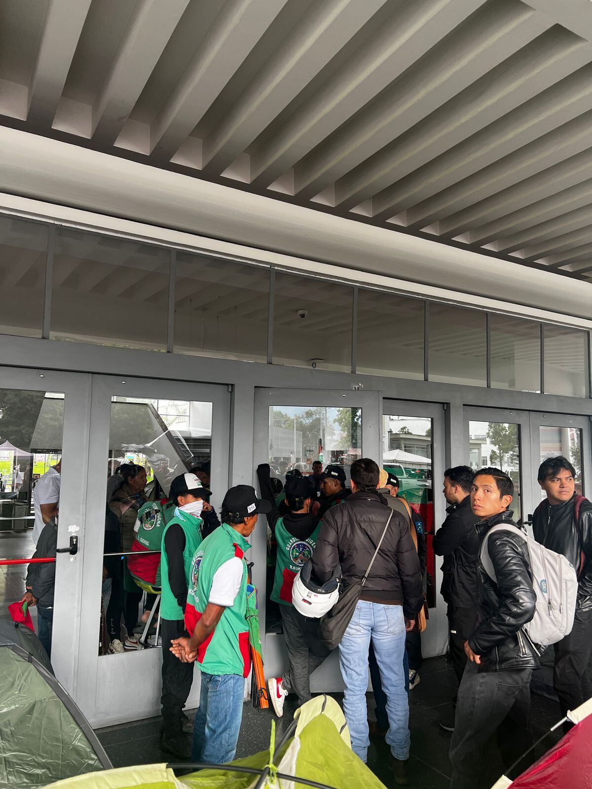 Minga Indígena llega a asentarse a la Universidad Nacional. Foto: Caracol Radio.