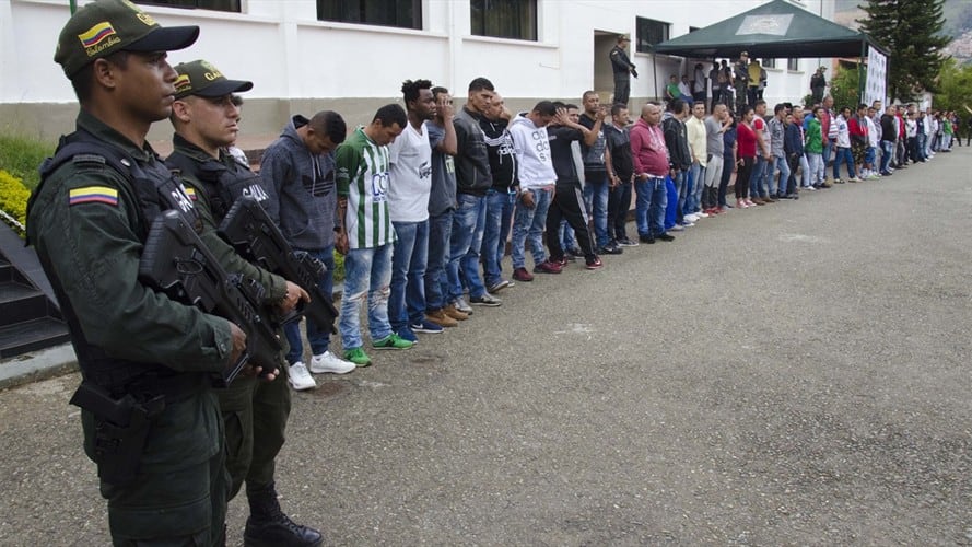 Operativo nacional de la Policía contra la delincuencia común deja 1.072 capturas. Foto: Cortesía Policía