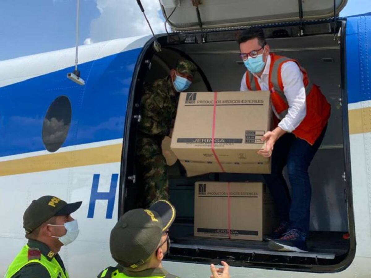 Montería recibe el primer lote de vacunas contra el COVID-19