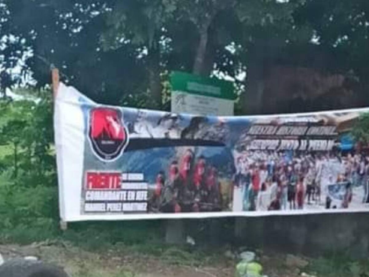 Instalan vallas y pancartas alusivas al ELN en Norte de Santander