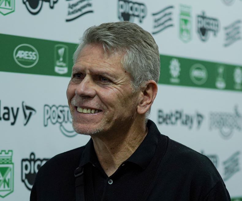 Paulo César Autuori, director técnico de Atlético Nacional / Twitter: @nacionaloficial.