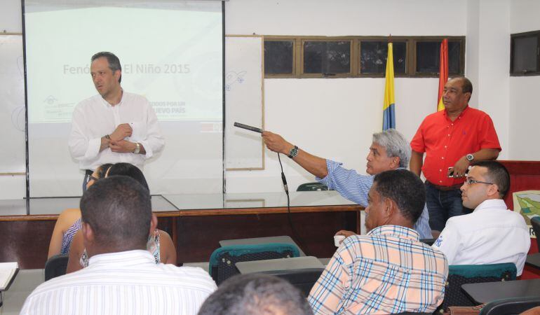 Omar Franco, director del Ideam, alcaldes de Bolívar, director de Cardique, Olaff Puello