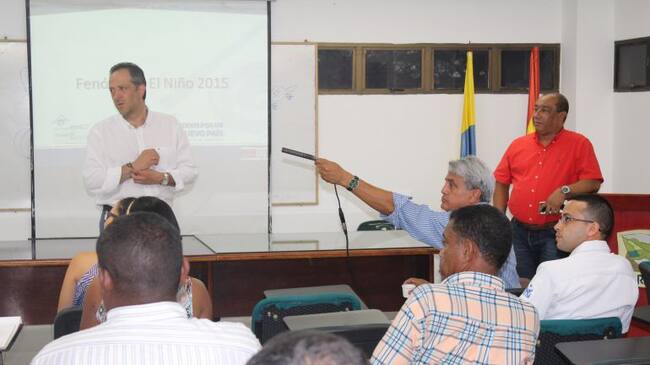 Omar Franco, director del Ideam, alcaldes de Bolívar, director de Cardique, Olaff Puello