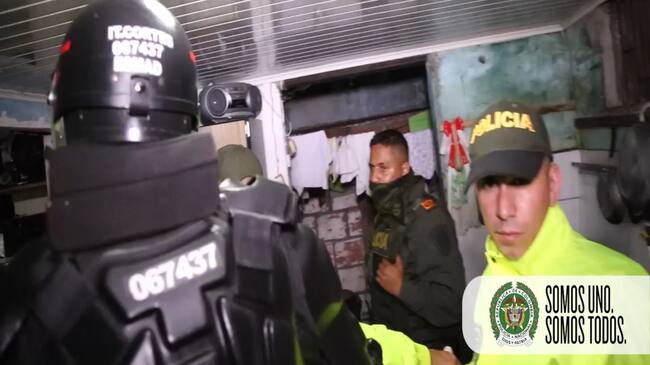 Operativos de allanamiento de la Policía Nacional
