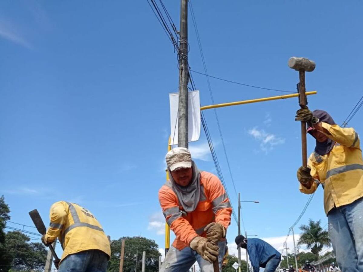 Avanza la recuperación de la malla vial en varios puntos de Ibagué
