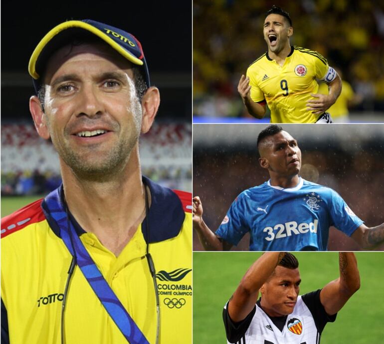 Arturo Reyes, Falcao García, Alfredo Morelos y Jeison Murillo