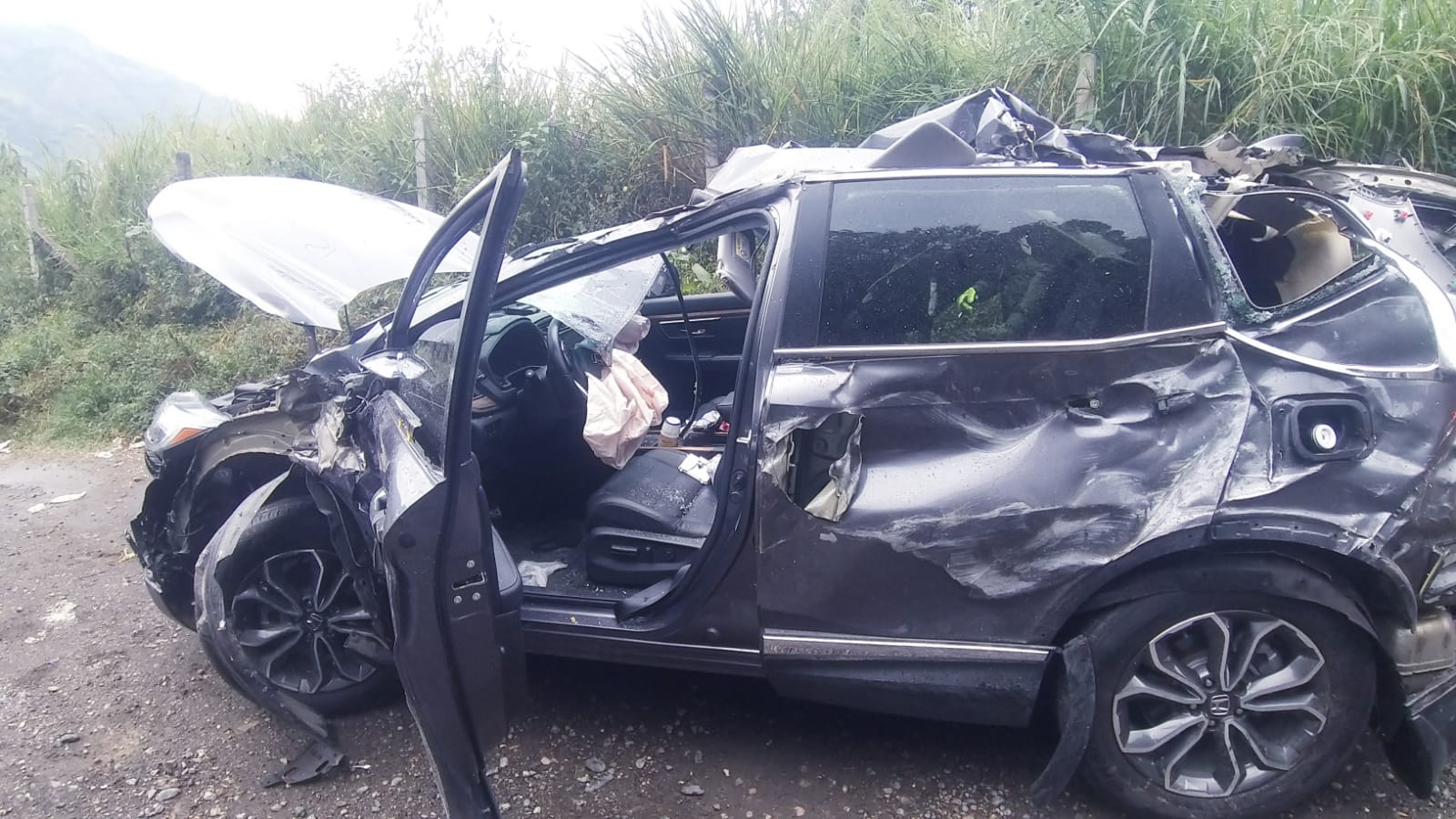 El accidente de tránsito en la vía Ibagué-Cajamarca en Tolima