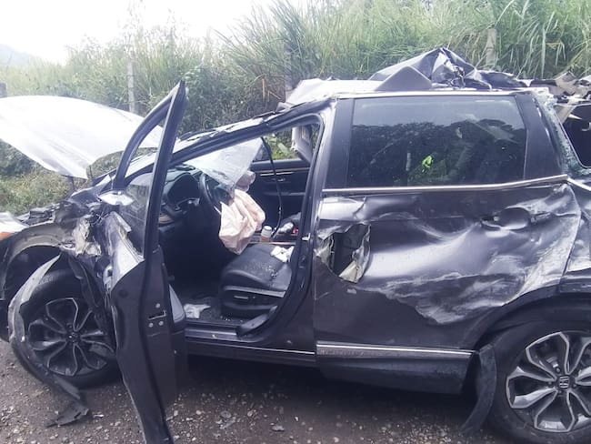 El accidente de tránsito en la vía Ibagué-Cajamarca en Tolima
