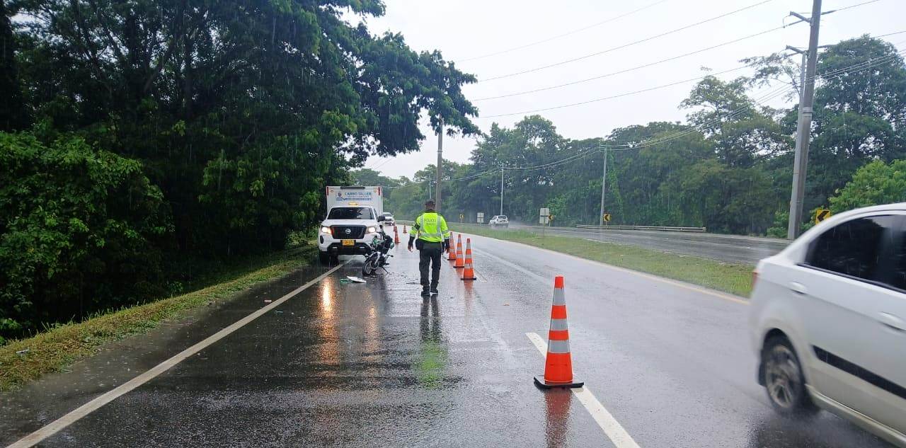 Dos heridos en accidente de tránsito entre Cartagena y Barranquilla