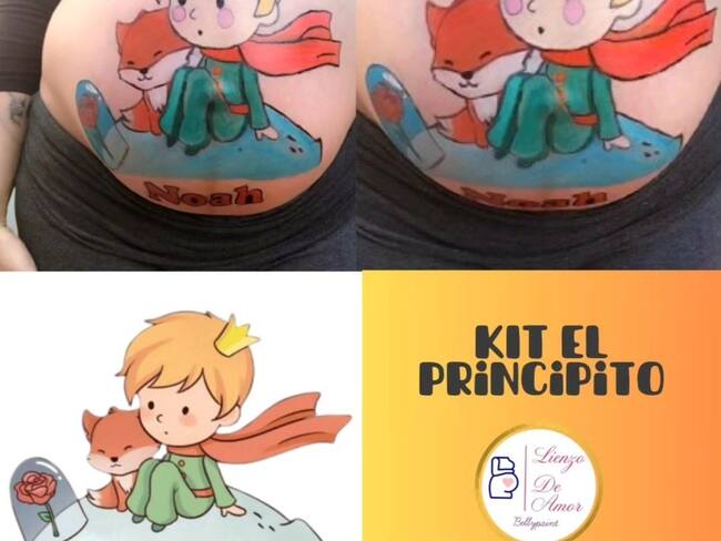 El vientre es como un lienzo de amor