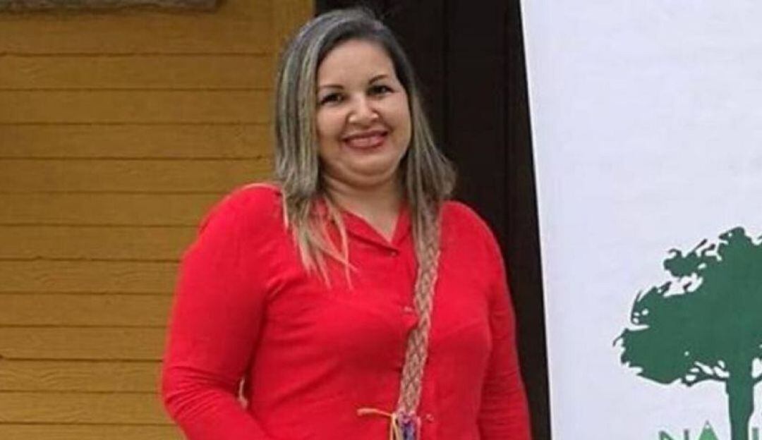 Maydany Salcedo, presidenta de la Asociación Municipal Campesina de Trabajadoras y Trabajadores