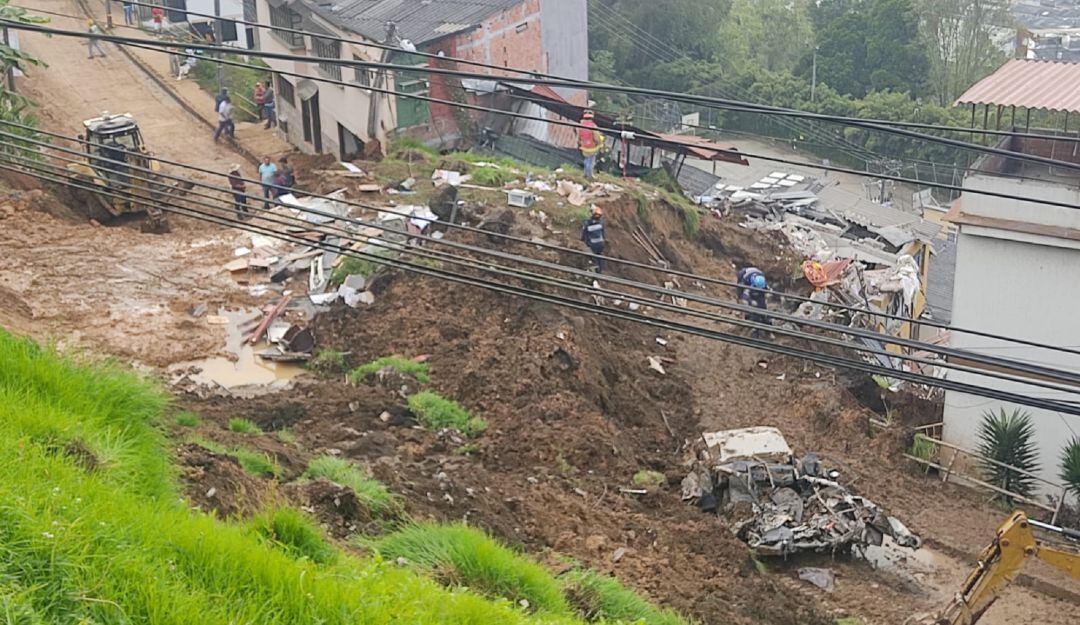 Emergencia en Manizales por deslizamiento