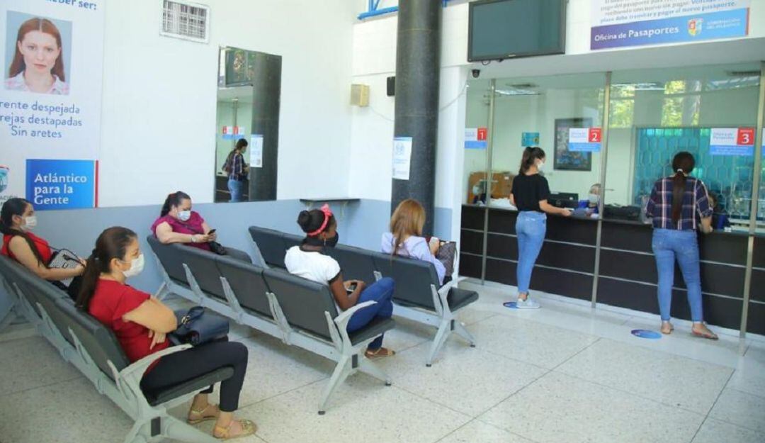 Oficina de pasaporte en el Atlántico