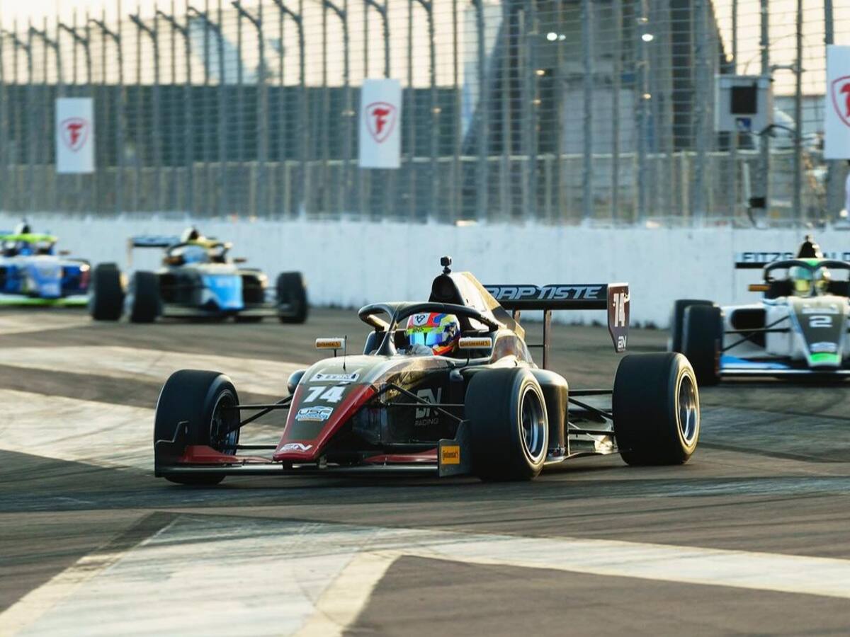 Nicolás Baptiste debutó en la USFPRO2000, categoría semillero de la IndyCar
