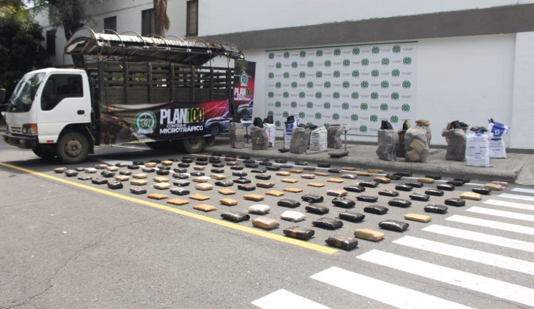 Media tonelada de marihuana incatada en Ibagué